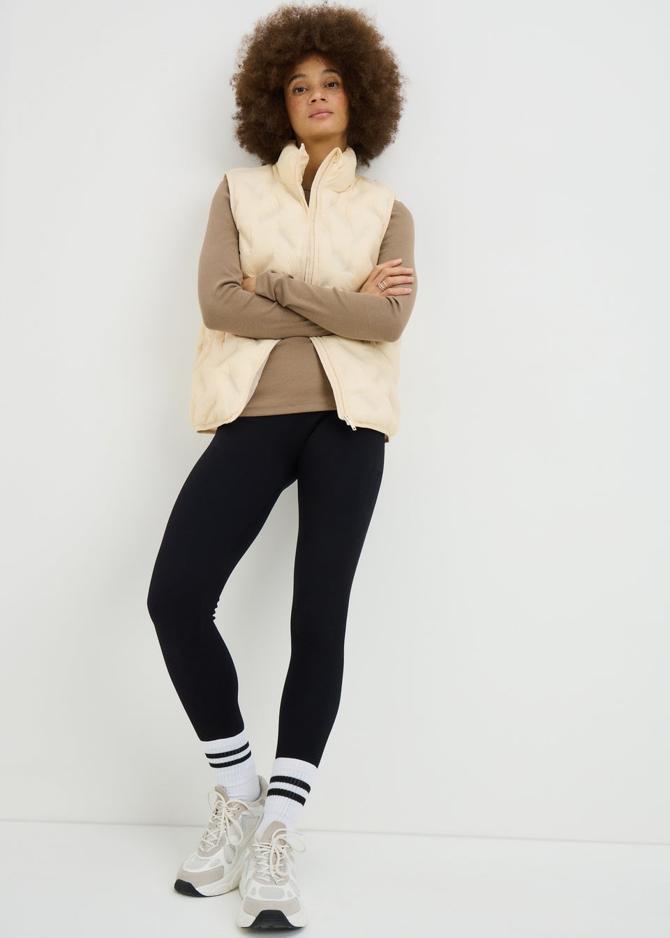 Souluxe Cream Padded Gilet