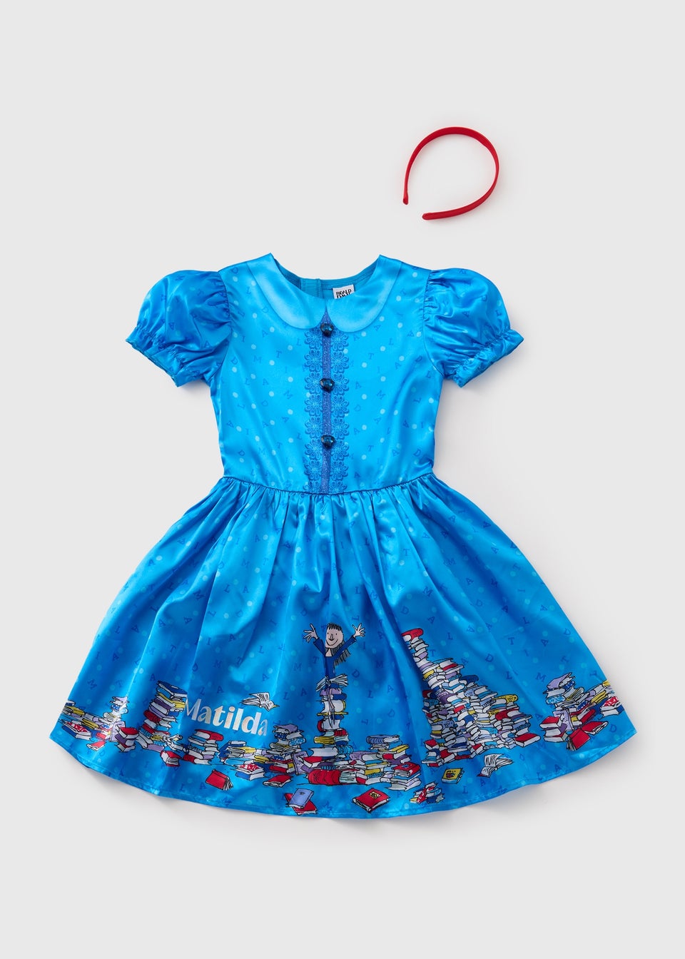 Girls Blue Matilda Costume (3-12yrs)