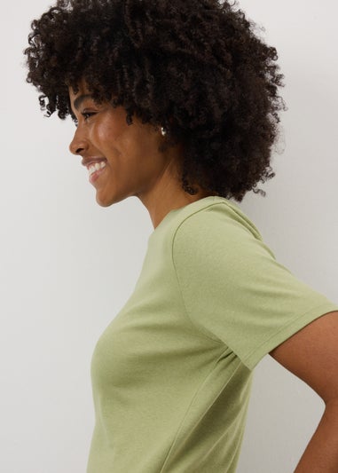 Light Green Fitted T-Shirt