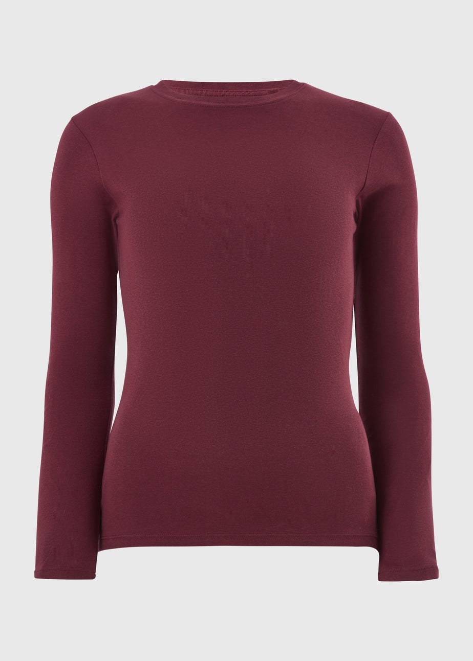 Burgundy Long Sleeve T-Shirt