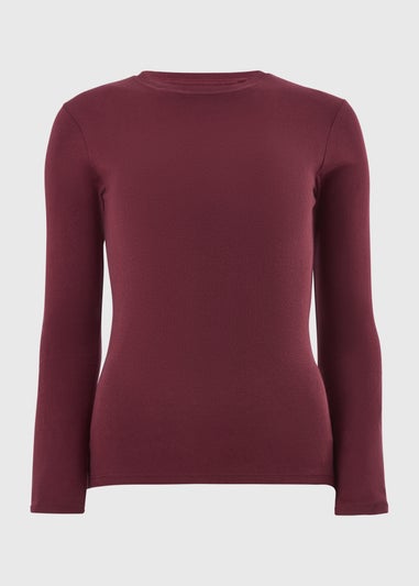 Burgundy Long Sleeve T-Shirt