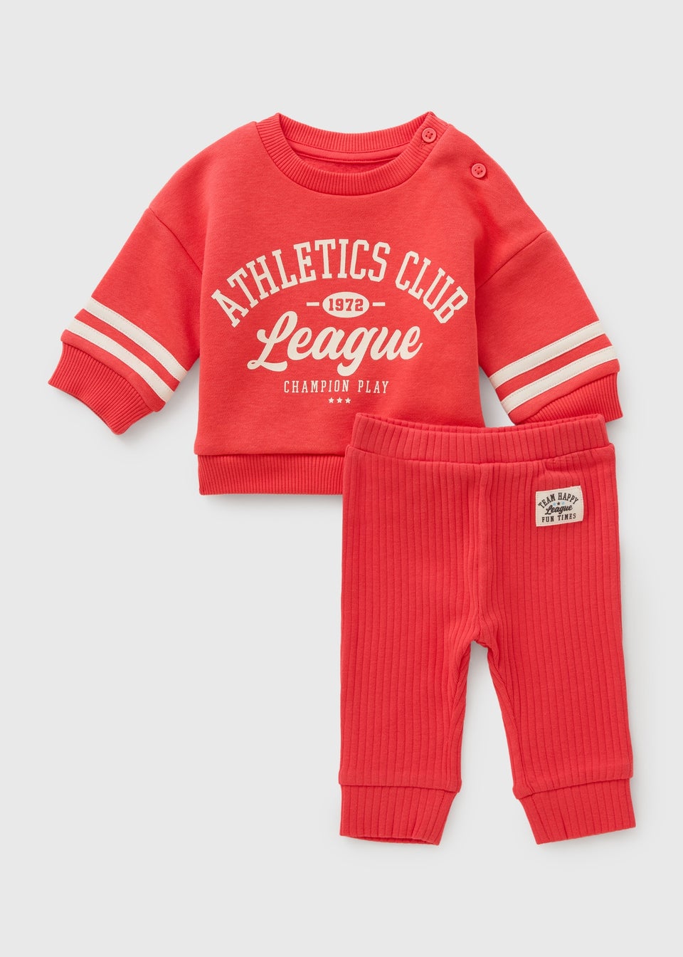 Baby Red Varsity Sweatshirt & Legging Set (Newborn-23mths)