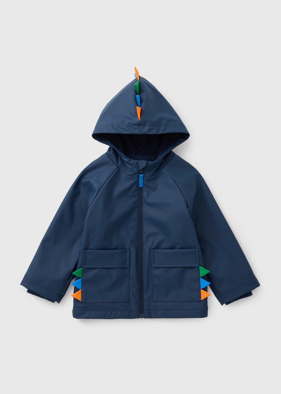 Boys Navy Dinosaur Raincoat (1-7 Years)