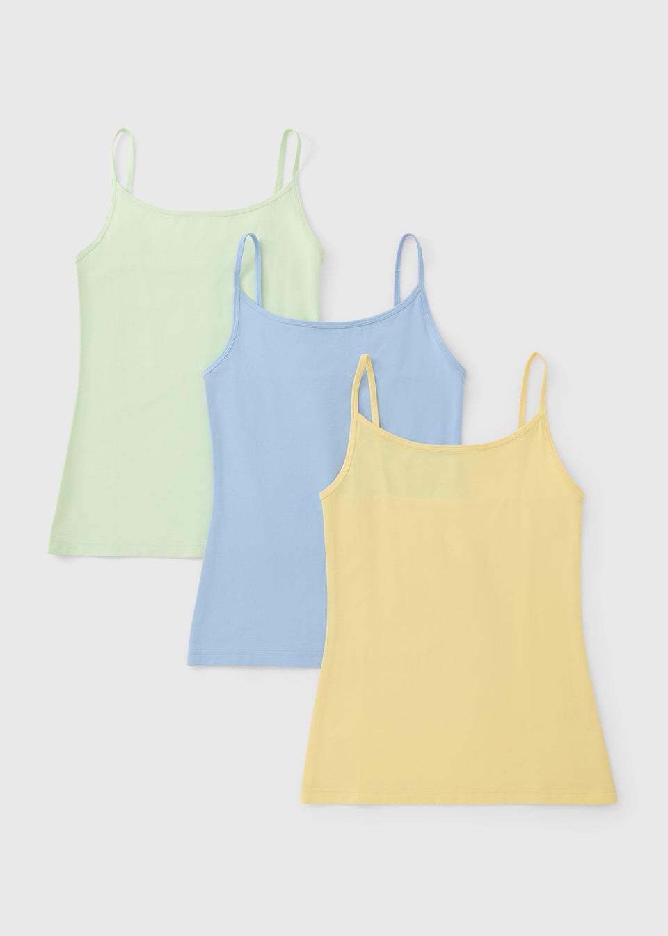 3 Pack Pastel Essential Cami Tops