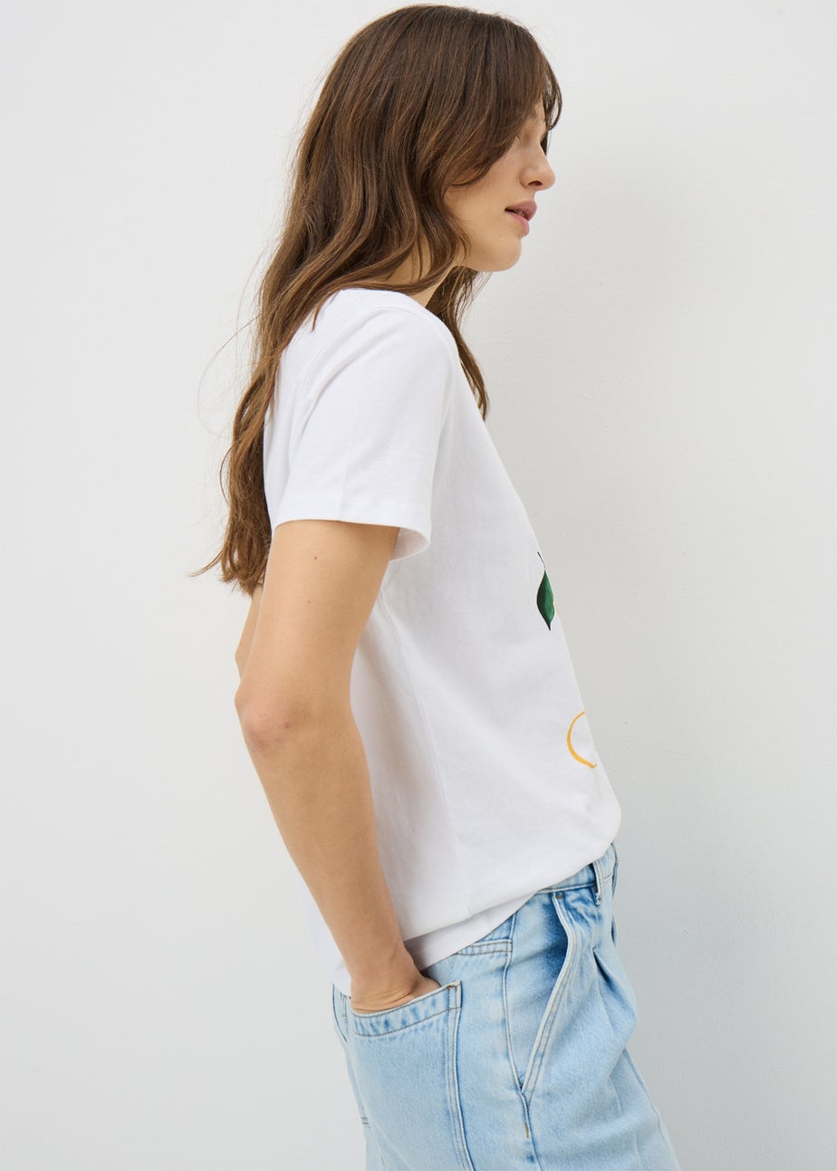 White Lemon Graphic T-Shirt