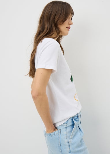 White Lemon Graphic T-Shirt