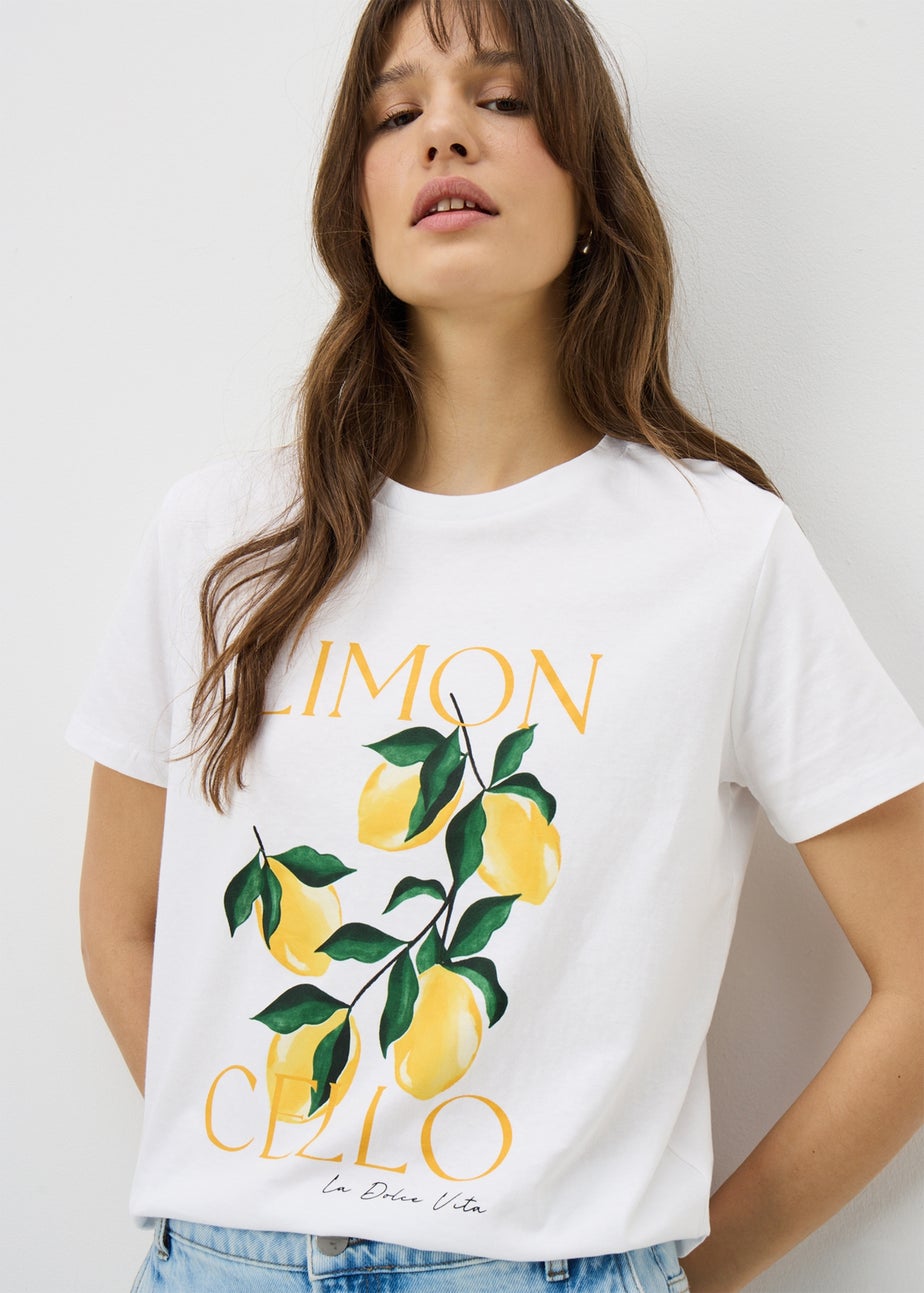 White Lemon Graphic T-Shirt
