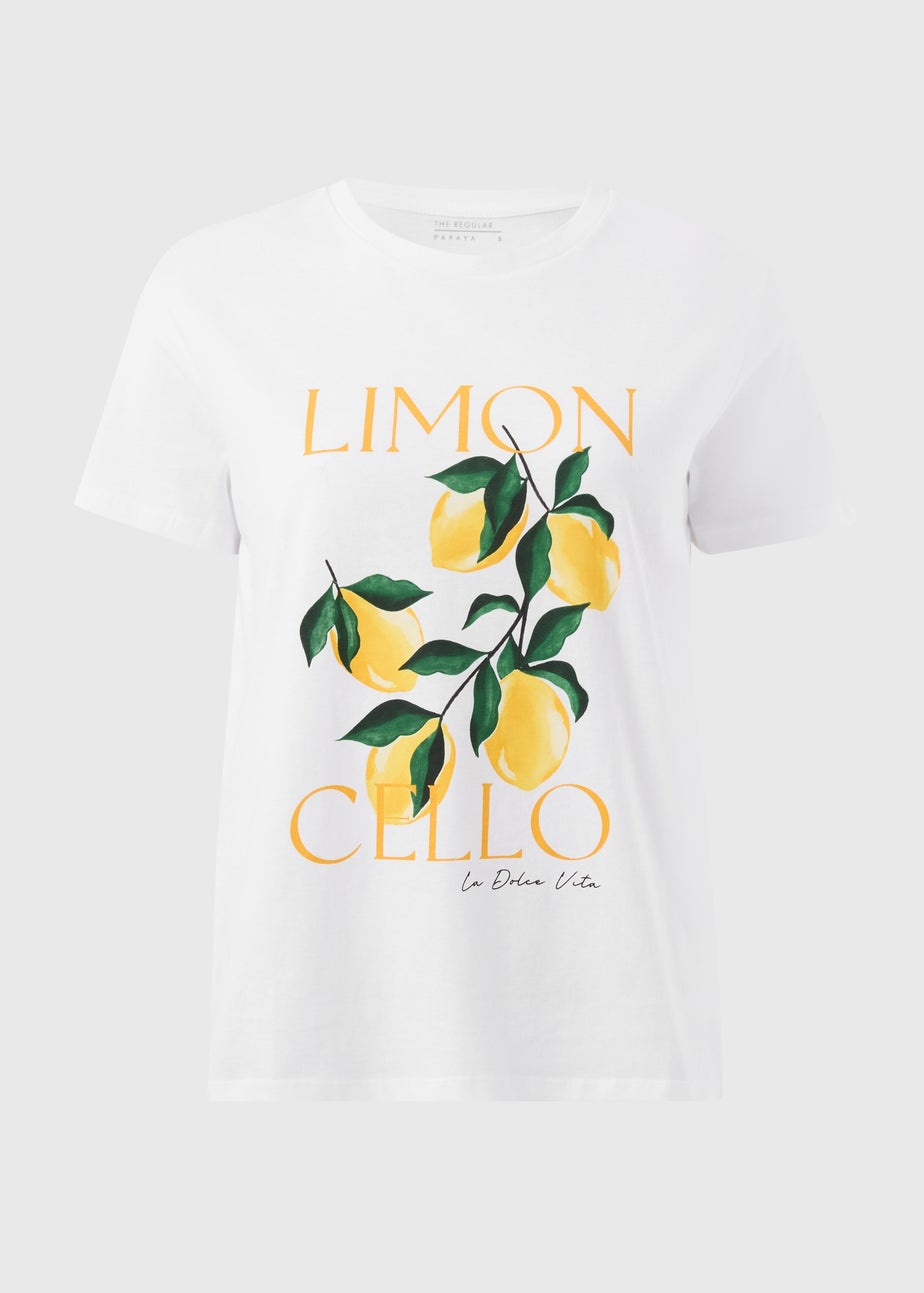 White Lemon Graphic T-Shirt