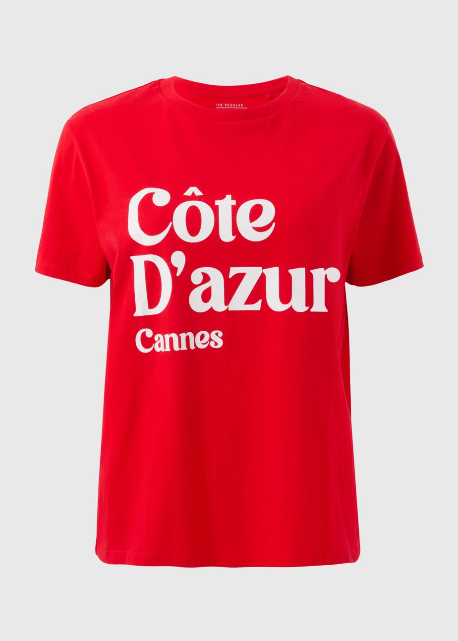 Red Cannes Graphic T-Shirt