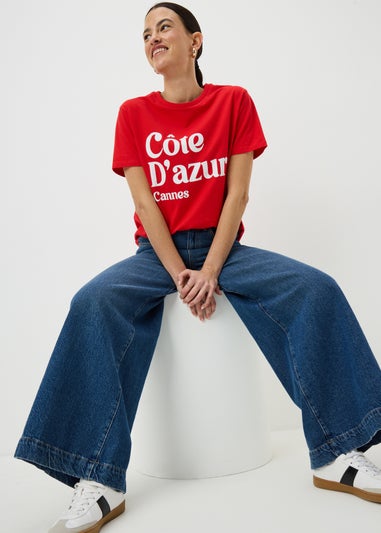 Red Cannes Graphic T-Shirt