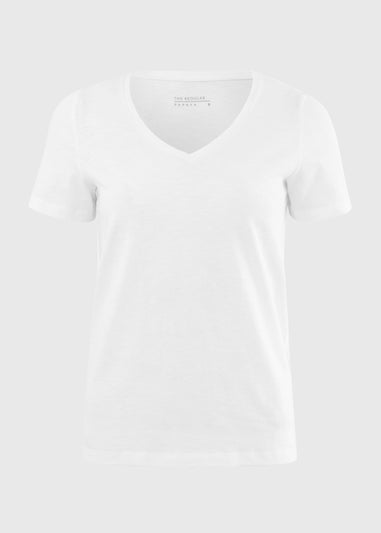 White V-Neck T-Shirt