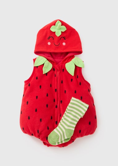 Baby Red Strawberry Bubble Suit (Newborn-23mths)