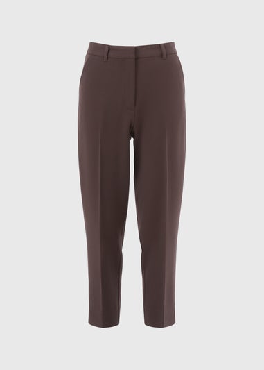 Et Vous Chocolate Brown Tapered Trousers