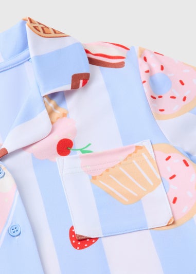 Girls Blue Sweet Treat Pyjama Set (7-13yrs)