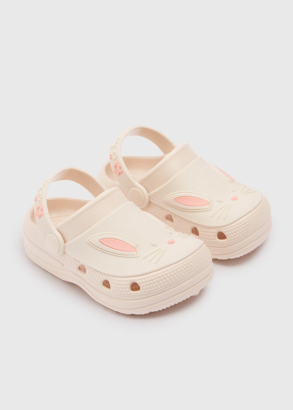 Girls Cream Bunny Clogs (Younger 4-Older 2)