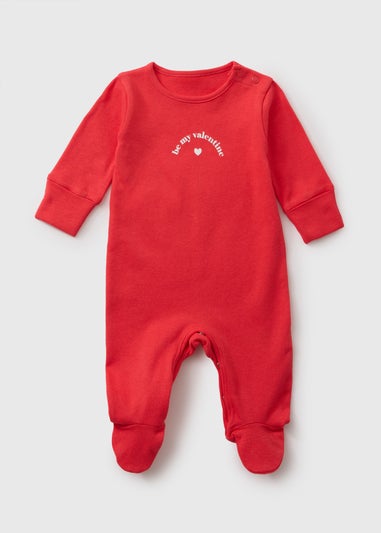 Baby Red Be Mine Sleepsuit (Newborn-18mths)