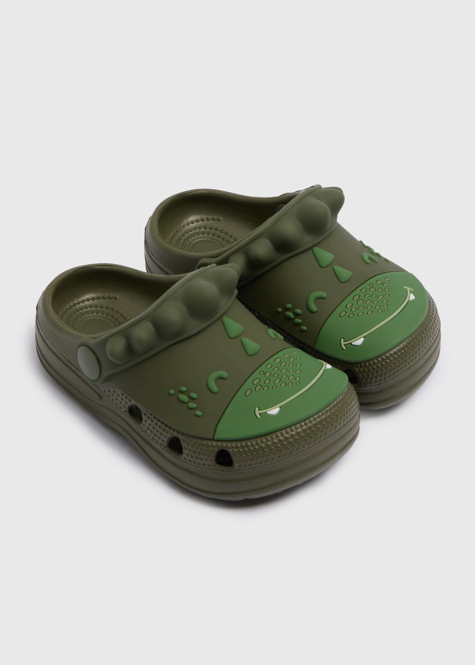 Boys Khaki Dino Clogs (Younger 4/5-Older 12/13)