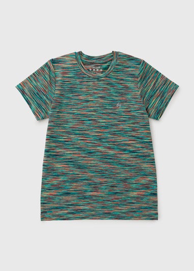 Souluxe Boys Multicolour Space Dye T-Shirt (7-15yrs)