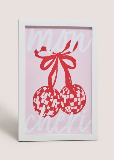 Pink Disco Cherry Wall Art