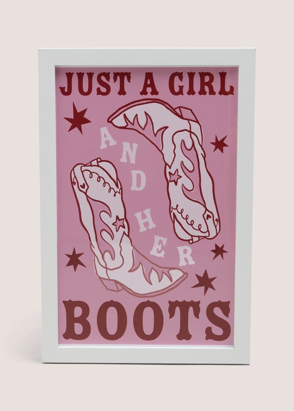 Girls & Her Boots Wall Art