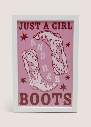 Girls & Her Boots Wall Art