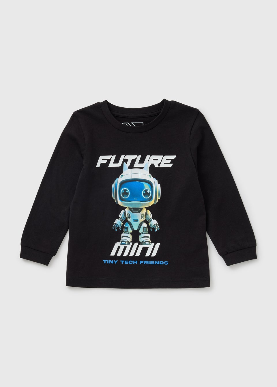 Boys Black Tech Robot Sweatshirt (1-7yrs)