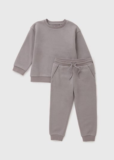 Boys Grey Sweatshirt & Jogging Bottom Set (1-7yrs)