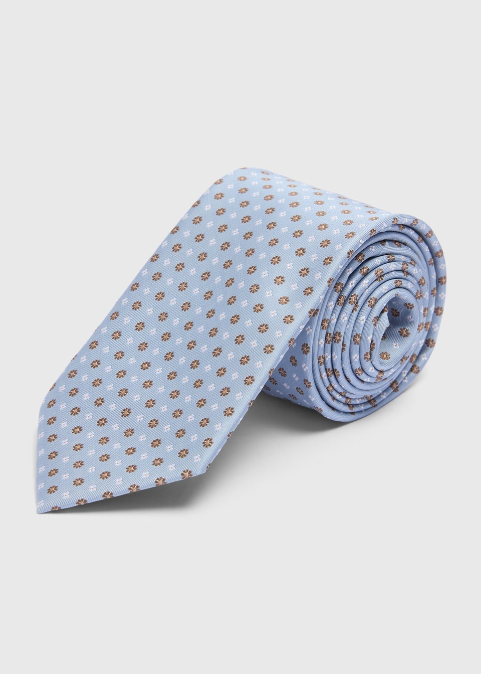 Taylor & Wright Light Blue Floral Geometric Tie