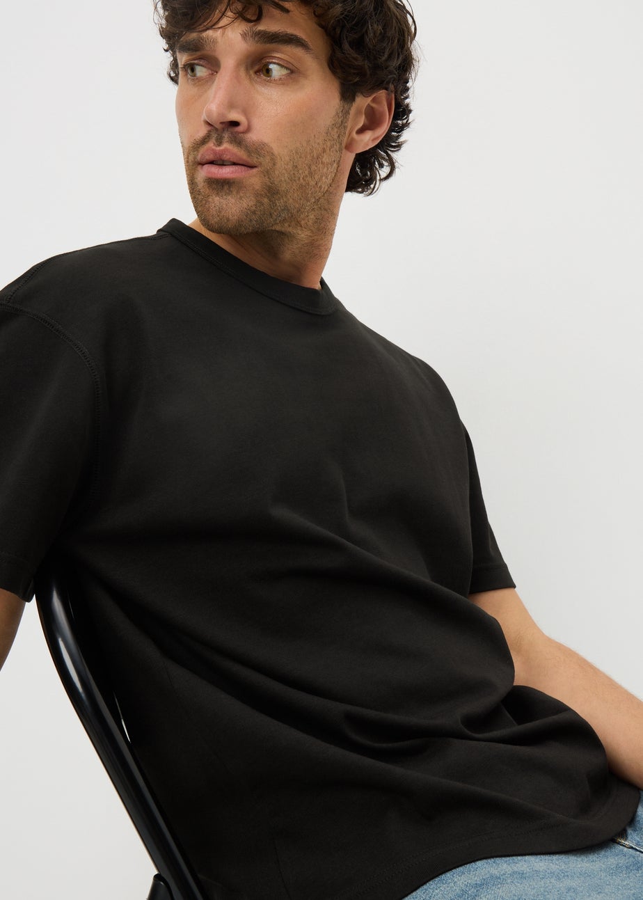Black Plain Heavy Weight T-Shirt