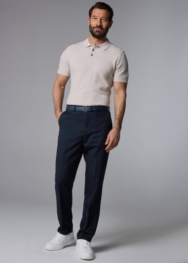 Taylor & Wright Albury Navy Birdseye Regular Fit Suit Trousers