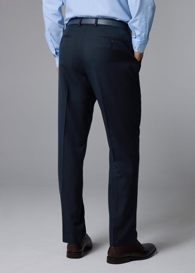Taylor & Wright Albury Navy Birdseye Regular Fit Suit Trousers