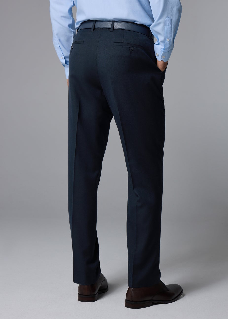 Taylor & Wright Albury Navy Birdseye Regular Fit Suit Trousers