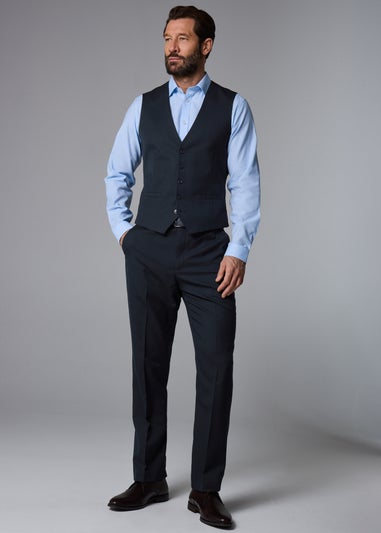Taylor & Wright Albury Navy Birdseye Suit Waistcoat