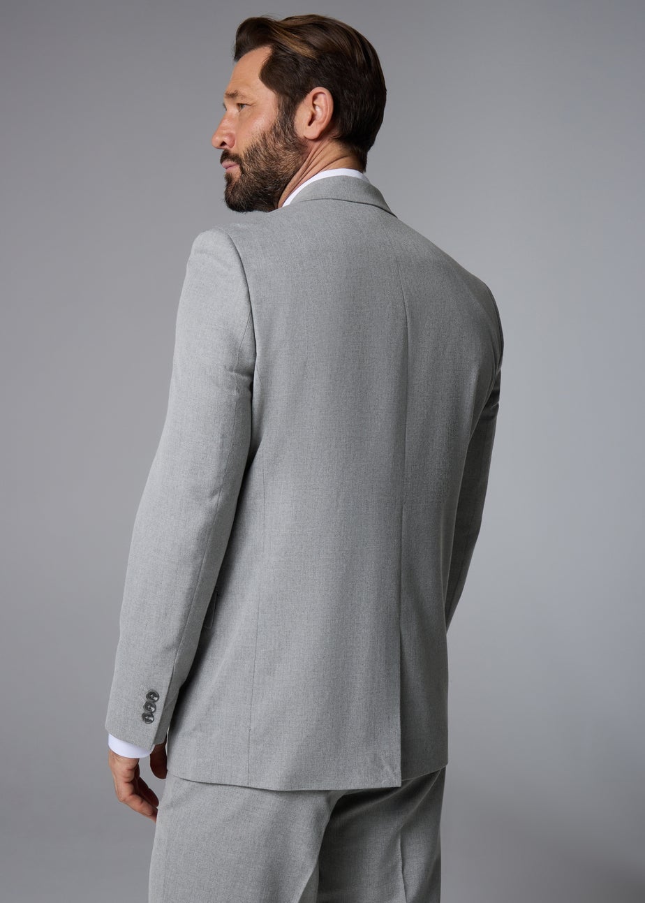 Taylor & Wright Ashford Grey Birdseye Regular Fit Suit Jacket