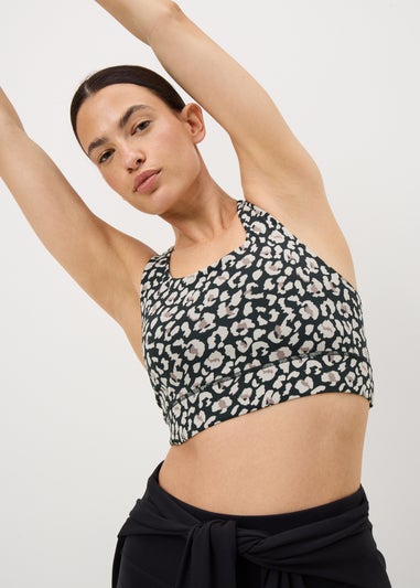 Souluxe Leopard Print Sports Crop Top