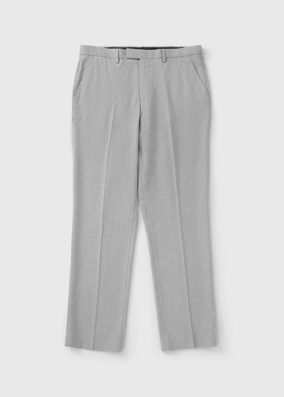 Taylor & Wright Ashford Grey Birdseye Regular Fit Suit Trousers