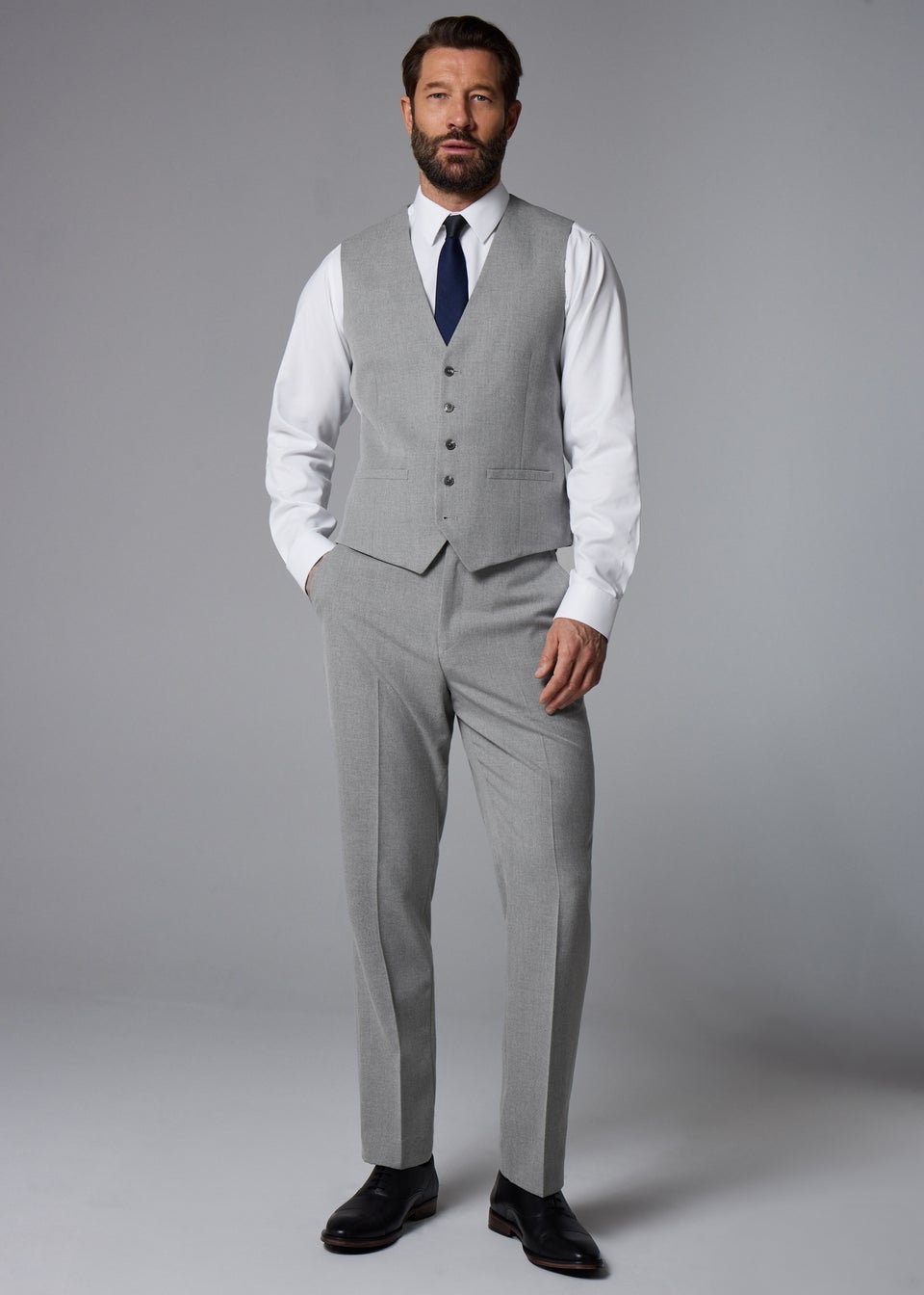 Taylor & Wright Ashford Grey Birdseye Suit Waistcoat