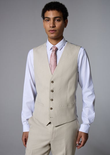 Taylor & Wright Fairmont Stone Texture Suit Waistcoat