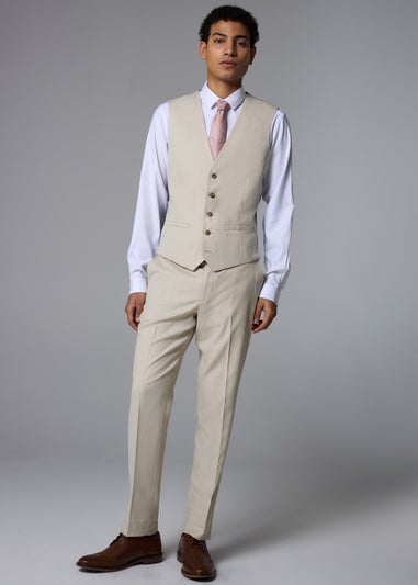 Taylor & Wright Fairmont Stone Texture Suit Waistcoat
