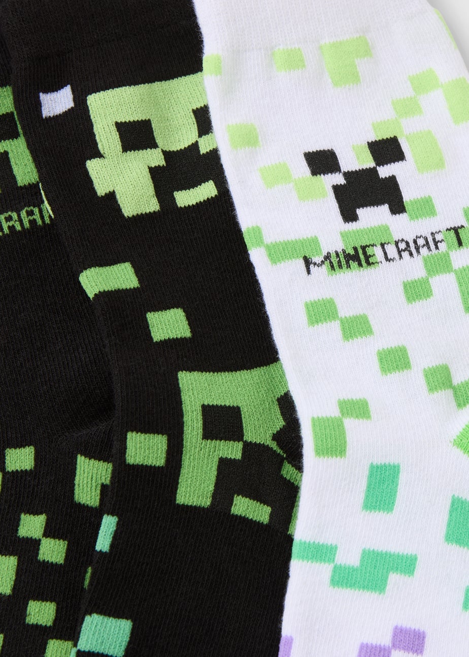 Minecraft 3 Pack Boys Multicolour Socks