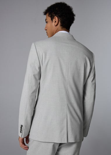 Taylor & Wright Ashbury Grey Puppytooth Slim Fit Suit Jacket