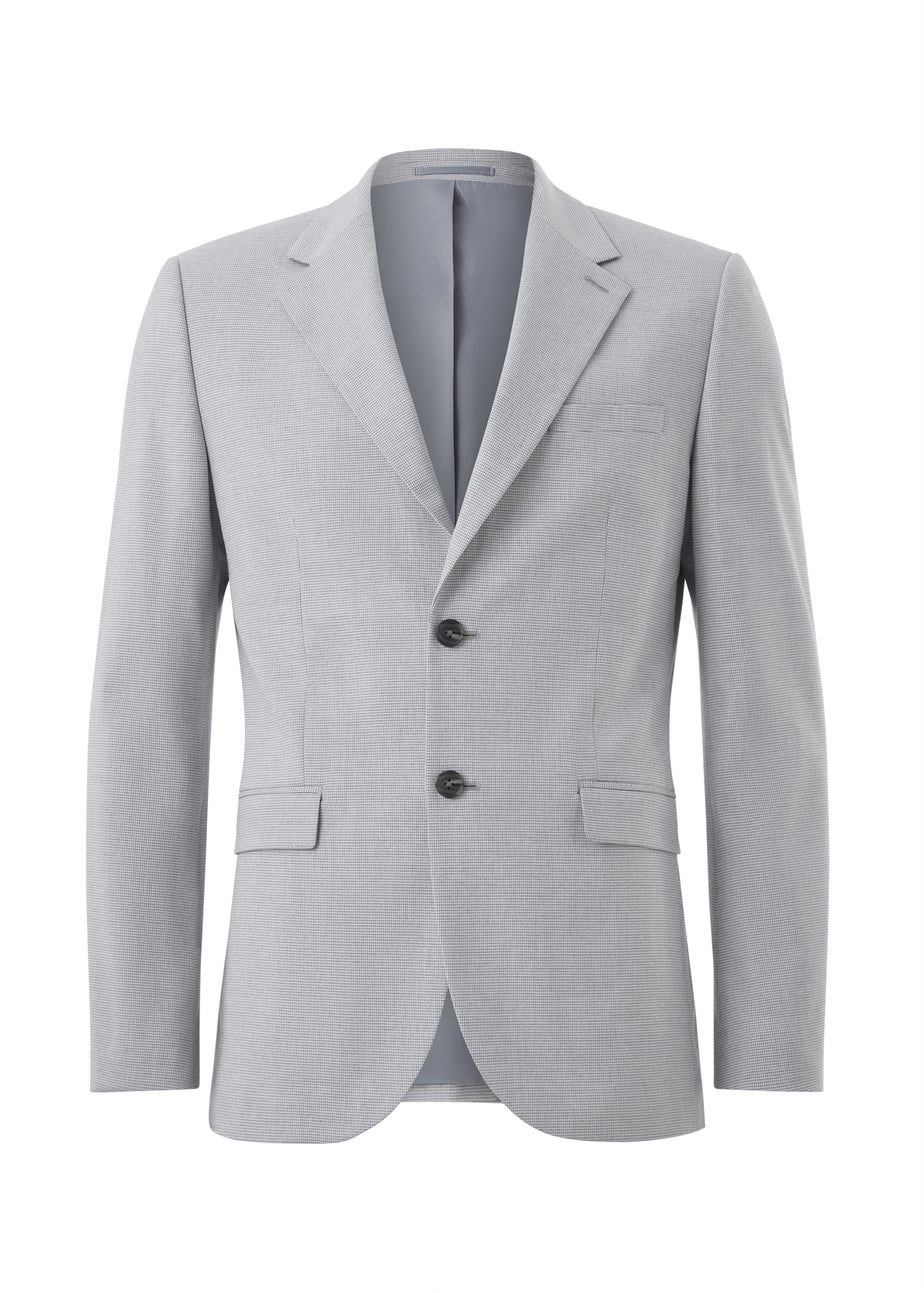 Taylor & Wright Ashbury Grey Puppytooth Slim Fit Suit Jacket