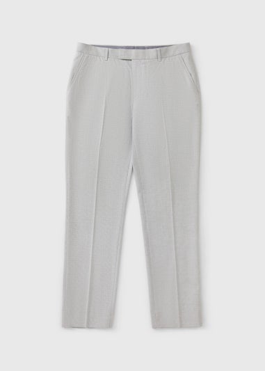 Taylor & Wright Ashbury Grey Puppytooth Slim Fit Suit Trousers