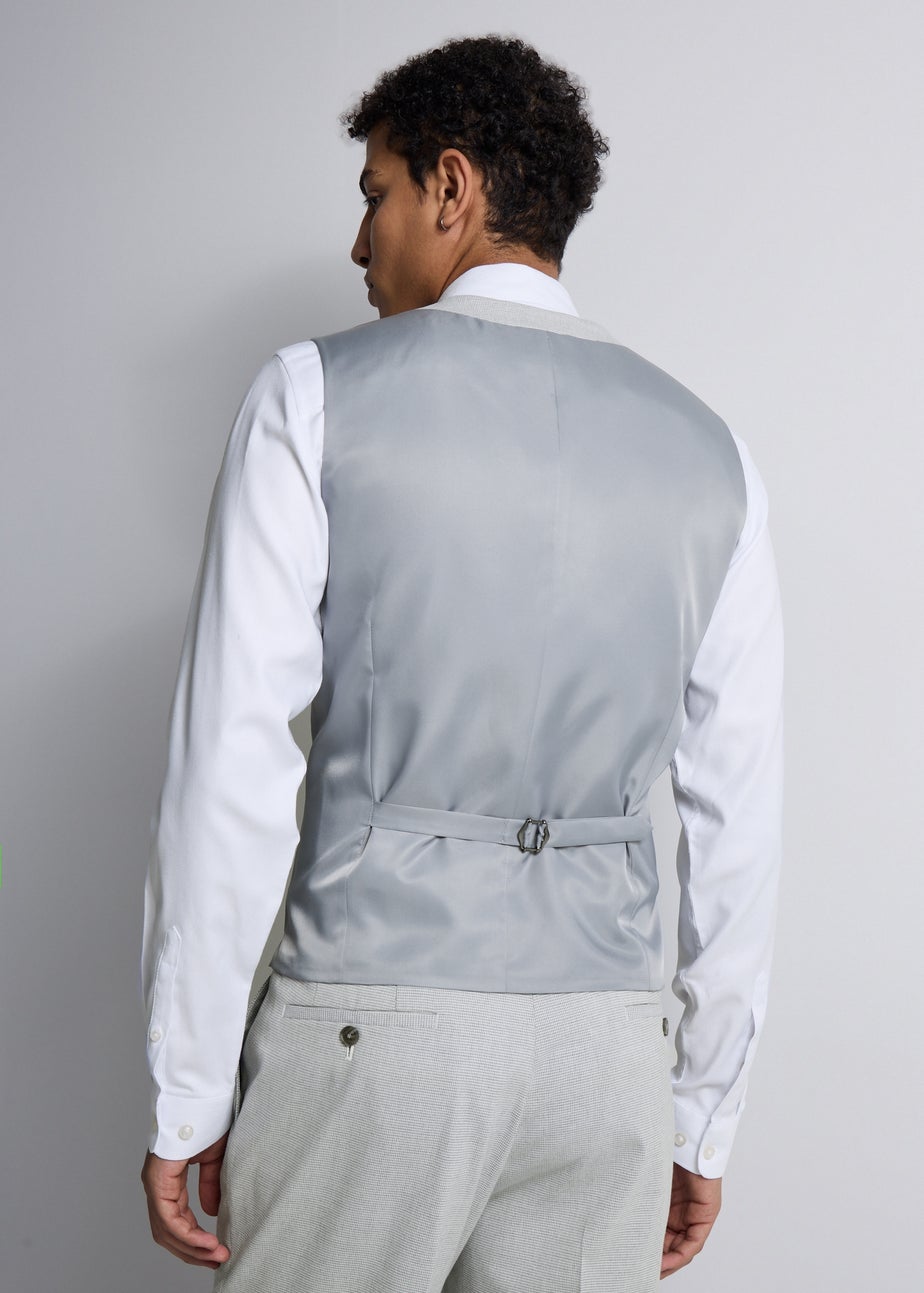 Taylor & Wright Ashbury Grey Puppytooth Suit Waistcoat