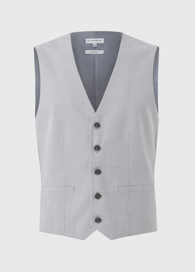 Taylor & Wright Ashbury Grey Puppytooth Suit Waistcoat