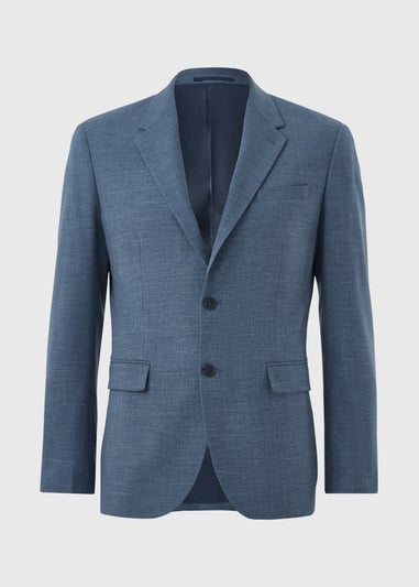 Taylor & Wright Blue Hawthorne Textured Slim Fit Suit Jacket