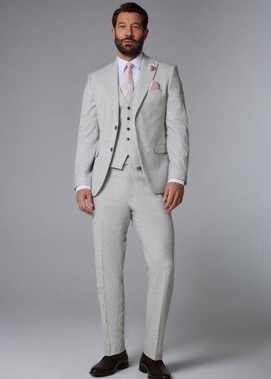 Taylor & Wright Elwood Grey Check Tailored Fit Suit Jacket