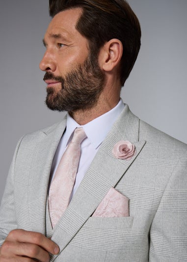 Taylor & Wright Elwood Grey Check Tailored Fit Suit Jacket