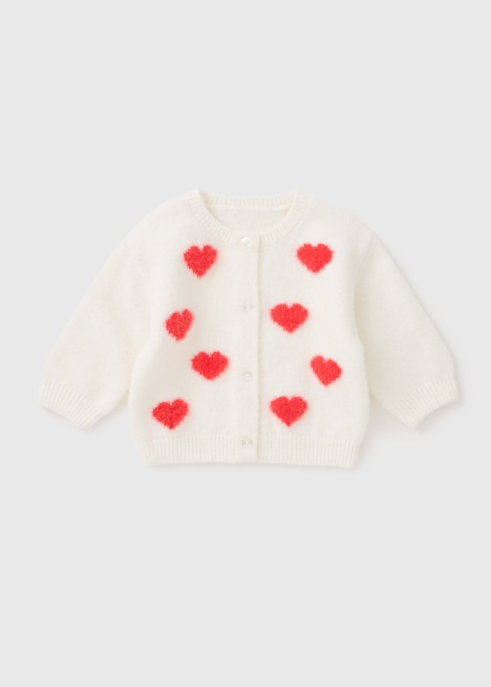 Baby Cream Love Heart Cardigan (Newborn-23mths)