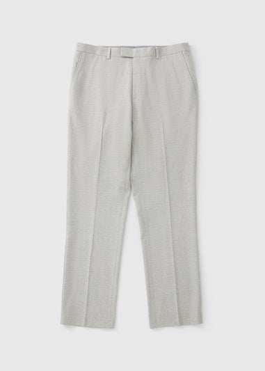 Taylor & Wright Grey Tailored Check Trousers